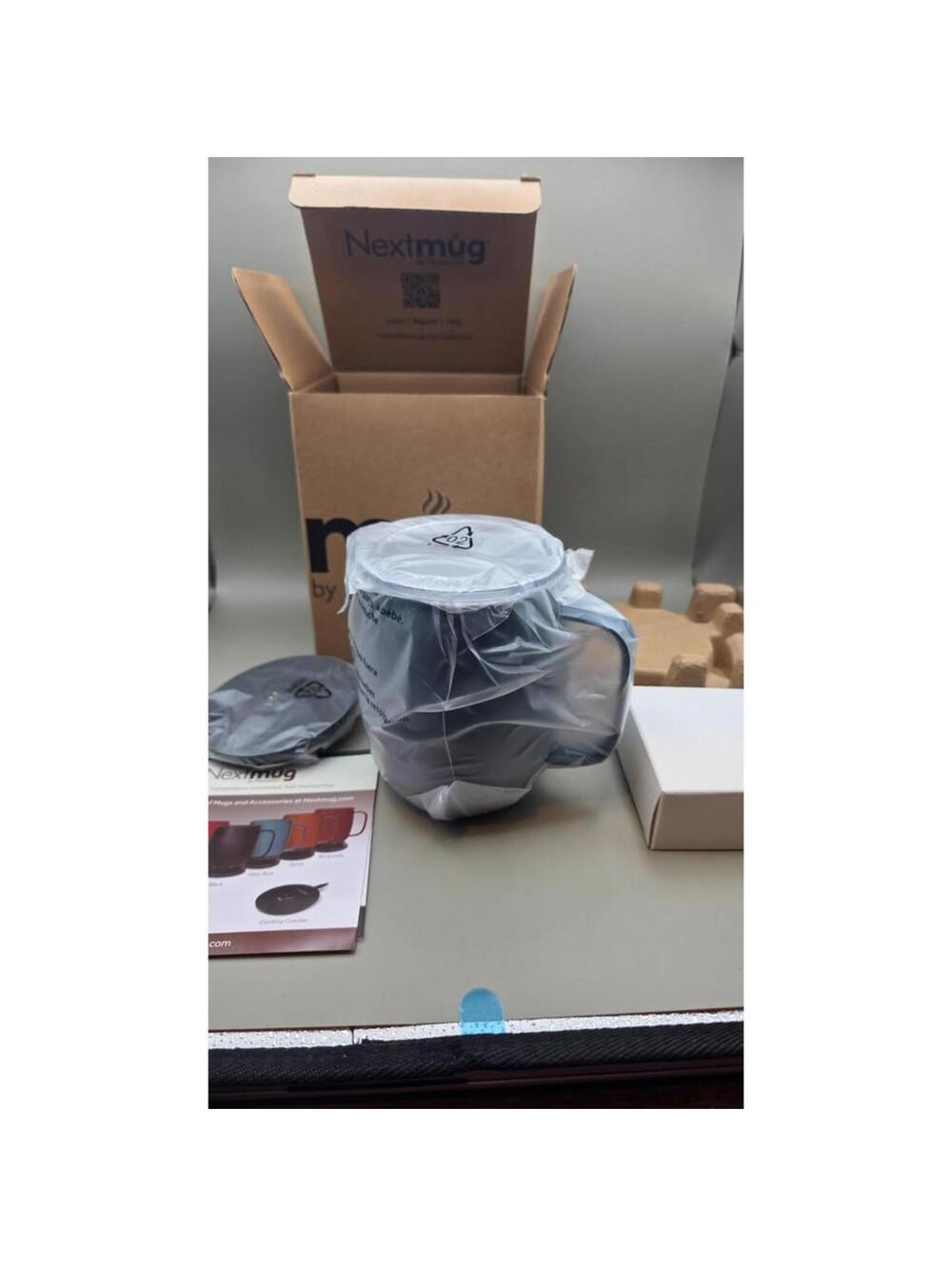 Nextmug Self-Heating Temperature Control Mug/ New In Box/ With Charging Coaster